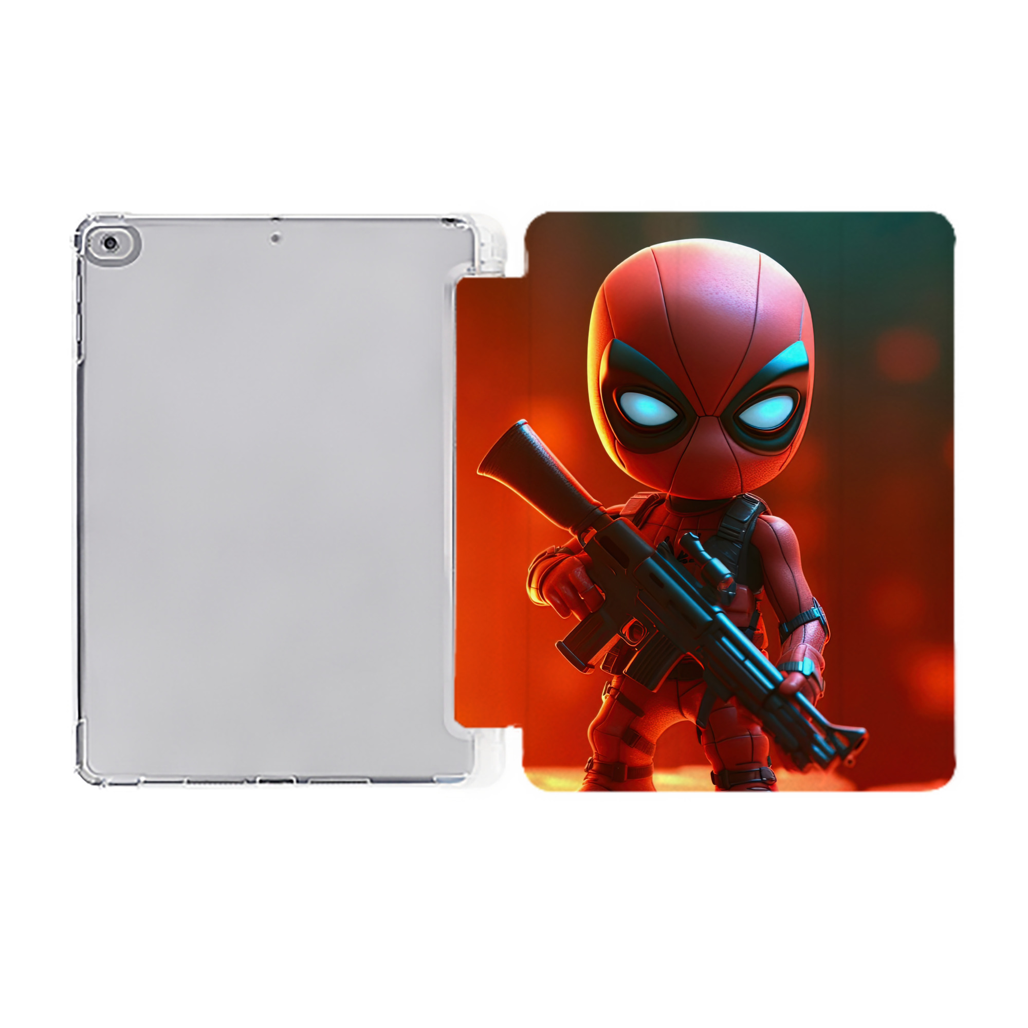 （画像用） Spider Man スパイダーマン IPad ケース ペン収納付き 三つ折りスタンド PUレザー×シリコン 対応機種9.5/10.5/10.9インチ